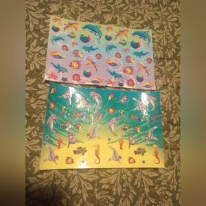 Lisa Frank Purple Logo Sticker Set